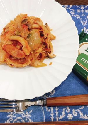 カラダに優しいナポリタン-レシピのメイン写真
