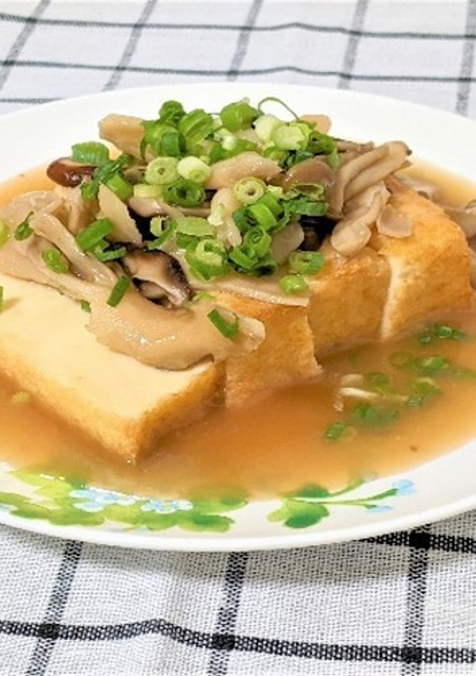 【米粉料理】厚揚げのきのこあんかけ-レシピのメイン写真