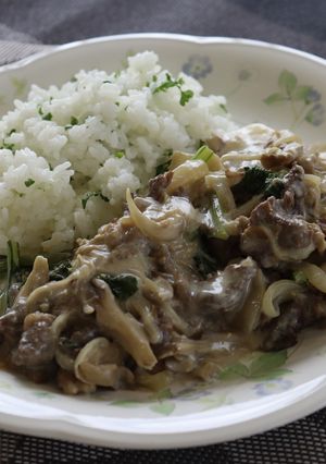 和風ビーフストロガノフ-レシピのメイン写真