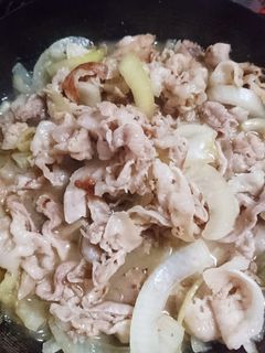 豚バラのしょうが焼き〜-レシピのメイン写真