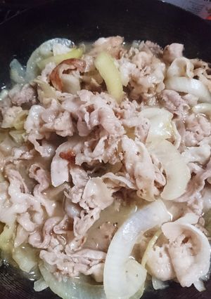 豚バラのしょうが焼き〜-レシピのメイン写真