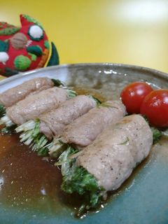 水菜の豚肉巻き-レシピのメイン写真