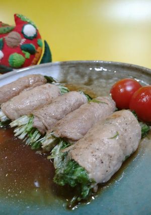 水菜の豚肉巻き-レシピのメイン写真
