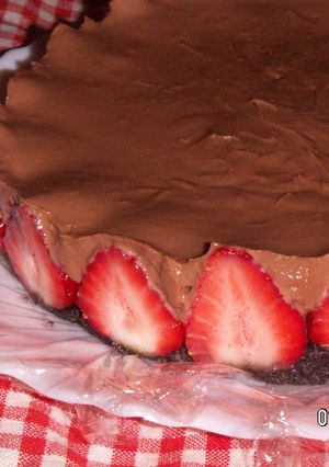いちごとチョコのレアチーズケーキ-レシピのメイン写真