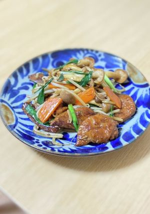 簡単レバニラ炒め-レシピのメイン写真