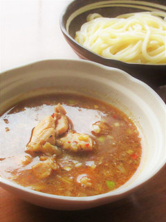 【 釜揚げうどん 鶏ねぎ旨辛つけめん 】-レシピのメイン写真