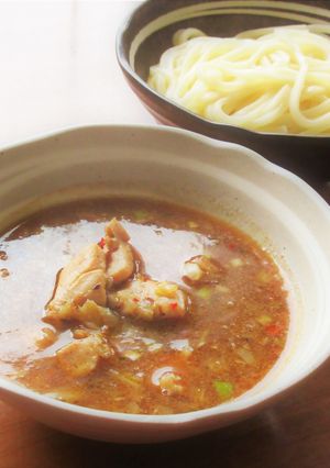 【 釜揚げうどん　鶏ねぎ旨辛つけめん 】-レシピのメイン写真