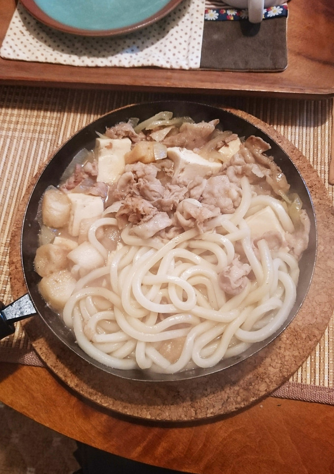 しょうが焼きの残りですき焼きな感じ(笑)-レシピのメイン写真