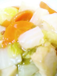 厚揚げと白菜とツナの白だし煮-レシピのメイン写真
