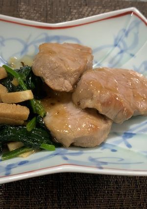 豚ヒレとほうれん草の含め煮-レシピのメイン写真