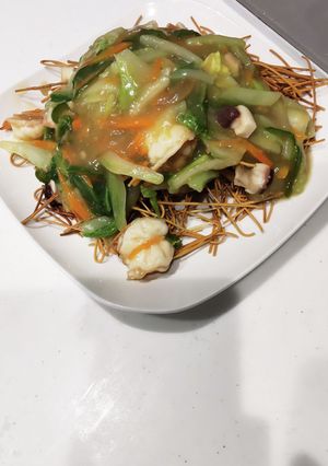 超バリカタ麺☆皿うどん風ラーメン-レシピのメイン写真