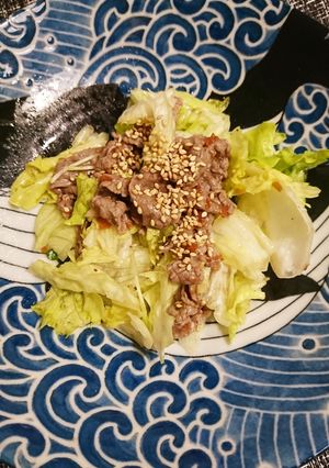 牛肉の梅ドレ和えサラダ-レシピのメイン写真