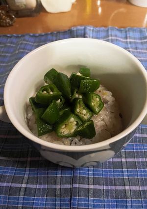 簡単オクラポン酢かけ御飯-レシピのメイン写真