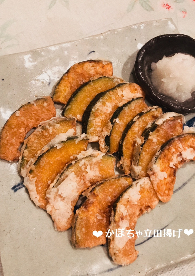 ホクホク♡かぼちゃの立田揚げ♪-レシピのメイン写真