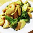 海老とブロッコリーとのマヨカレー炒め