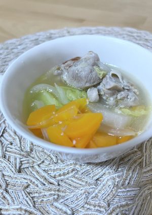 鶏もも肉と野菜のスープ-レシピのメイン写真