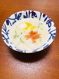 オートミールで明太子雑炊風-レシピのメイン写真