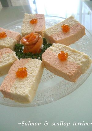 簡単&豪華!サーモン&帆立のテリーヌ-レシピのメイン写真