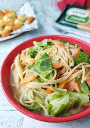 ZENBヌードルワンパン豆乳スープパスタ-レシピのメイン写真
