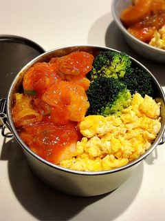 のっけ弁当2023.01.24海老チリ-レシピのメイン写真