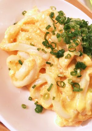 ふわふわ豆乳明太うどん-レシピのメイン写真