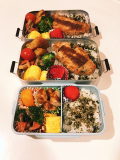 息子たち、娘 弁当 23/1/24-レシピのメイン写真