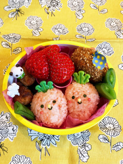 幼稚園年少 いちごちゃんお弁当-レシピのメイン写真