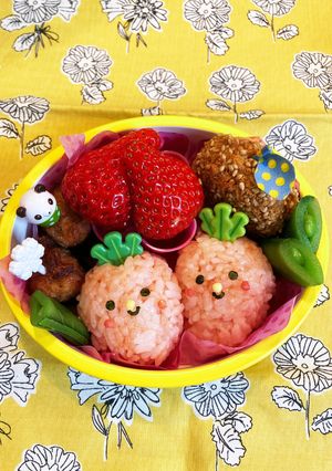 幼稚園年少　いちごちゃんお弁当-レシピのメイン写真