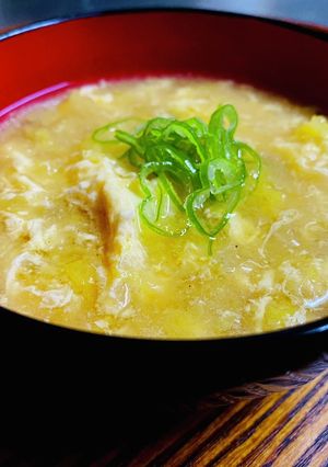 白菜少〜し余ったら…かき玉味噌汁-レシピのメイン写真