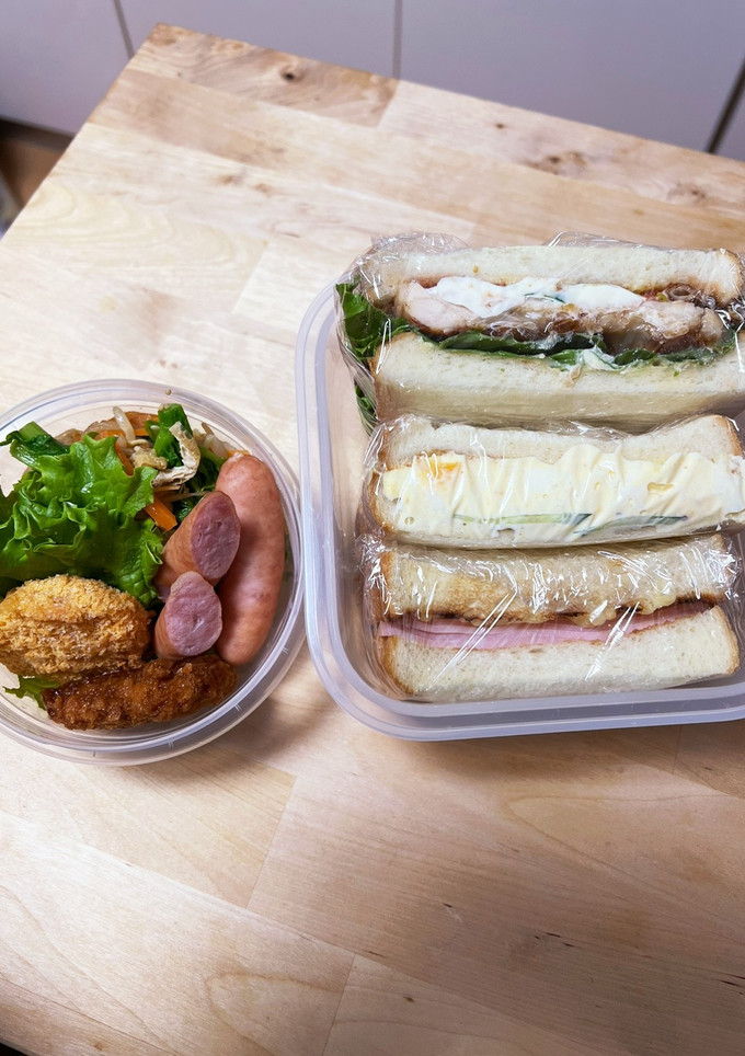 3種類のサンドイッチ☆ちょいおかずお弁当-レシピのメイン写真