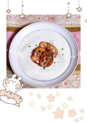 マクロビ☆味噌の優しい蓮根ポタージュ-レシピのメイン写真