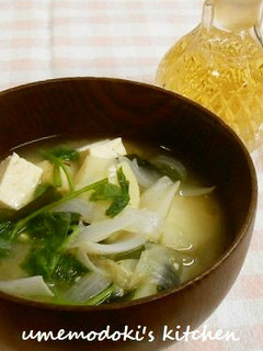✿味噌汁に「酢」で、健康づくり♪-レシピのメイン写真