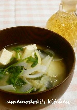 ✿味噌汁に「酢」で、健康づくり♪-レシピのメイン写真