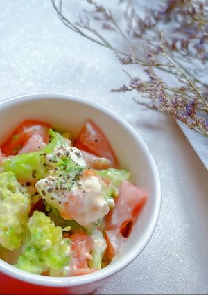 トマトとブロッコリーの和風チーズ和え-レシピのメイン写真