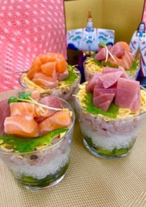 ひなまつりカップ寿司-レシピのメイン写真