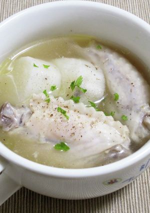 長芋と鶏肉の薬膳スープ-レシピのメイン写真