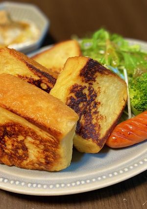 砂糖、牛乳不使用フレンチトースト-レシピのメイン写真