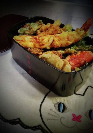 おじさんの天丼弁当！❨(@≧↺≦@)❩ノ-レシピのメイン写真