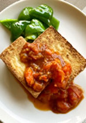 「減らソルト」厚揚げステーキ旨トマトかけ-レシピのメイン写真