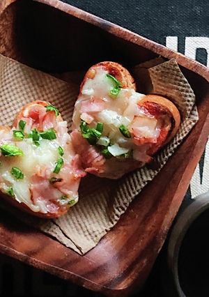 バレンタイン★食パンでハートピザトースト-レシピのメイン写真