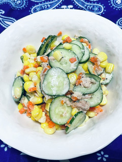 【使いきり】野菜のツナコーンマヨ和え-レシピのメイン写真
