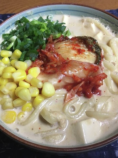 豆乳キムチうどん-レシピのメイン写真