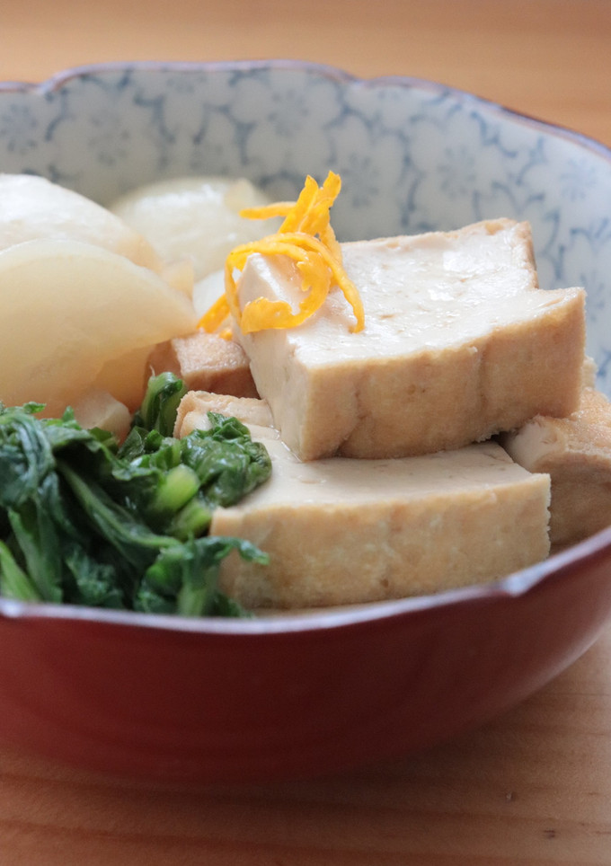 簡単♪美味♪懐かしい味の蕪と厚揚げの煮物-レシピのメイン写真