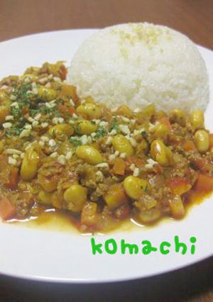 私の大好きな♥豆入りキーマカレー-レシピのメイン写真