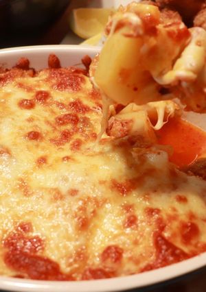 ツナポテキムチのチーズ焼き-レシピのメイン写真