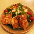 鶏胸カツのマスタードソースかけ