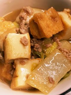 厚揚げと白菜のそぼろあん 塩糀-レシピのメイン写真