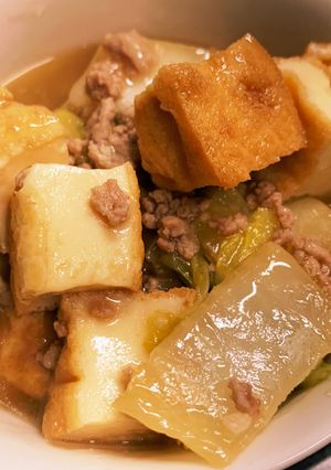 厚揚げと白菜のそぼろあん　塩糀-レシピのメイン写真