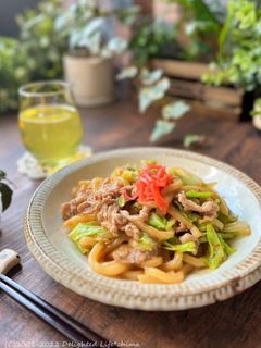 簡単!レンチンでバター醤油の焼きうどん-レシピのメイン写真