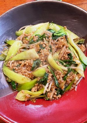 タレが絡む☆青梗菜とモヤシの中華炒め-レシピのメイン写真